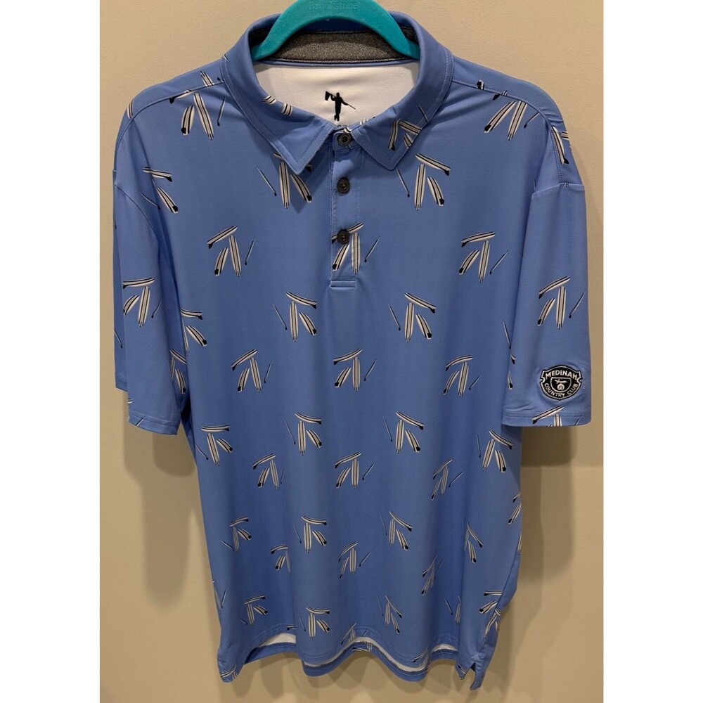 Medinah Country Club - Anderson Ord Golf Shirt - Men's Size Large - Blue